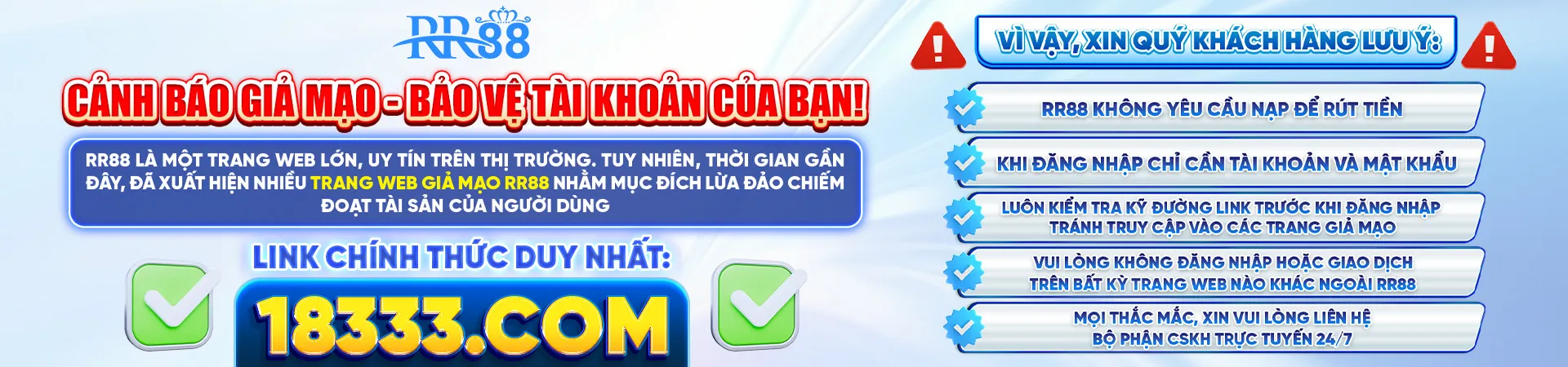banner rr88 cảnh báo