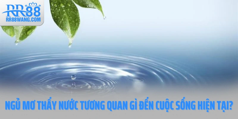Ngủ mơ thấy nước tương quan gì đến cuộc sống hiện tại?